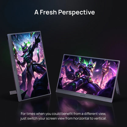 [New] ARZOPA 16.1'' 144Hz Portable Monitor,106% sRGB,1080P,with storage Bag,External Second Screen,Z1FC-Grey Techelectronicx