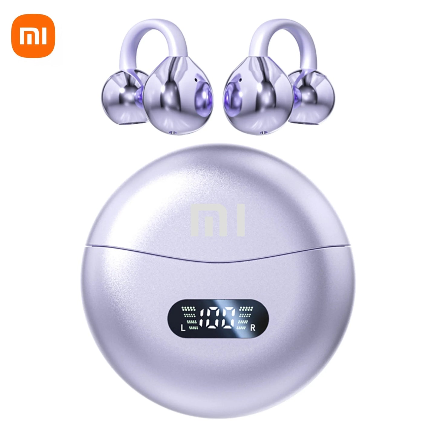 Xiaomi M79 Bone Conduction Earphones Bluetooth 5.4 Earbuds Clip on Ear Comfortable Waterproof Sport Digital Display Headsets Techelectronicx
