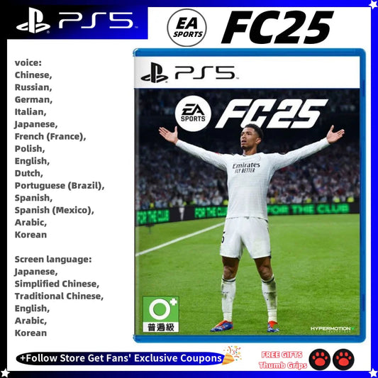 Ps5 Game CD FC25 Playstation5 PS5 Genuine NEW Game CD Playstation5 Game Card Deal FC25 Techelectronicx