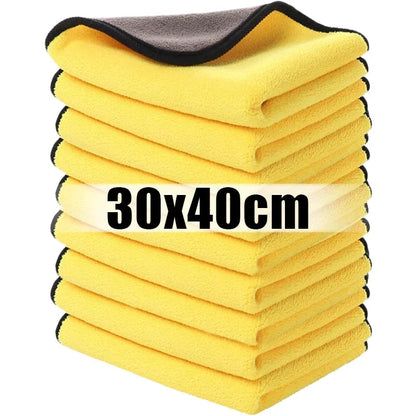 10/1Pcs Microfiber Cleaning Towel Car Cleaning Cloths Professional Detailing Car Drying Microfiber Towel Wash Towels Accessories Techelectronicx