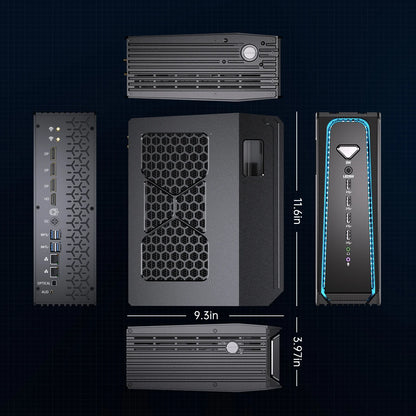 MSECORE  SL800 Intel Core I5 I7 I9 RTX4070 12G Liquid Cooling Desktop Gaming Computer Windows 11 MINI PC DDR5 NVMe SSD 8K BT5.3 TechElect