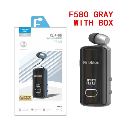 Fineblue-Auriculares Inalámbricos F580, Dispositivo De Audio Con Clip, Lotus, Bluetooth 5,3, Micrófono, Pantalla De Alimentaci TechElect