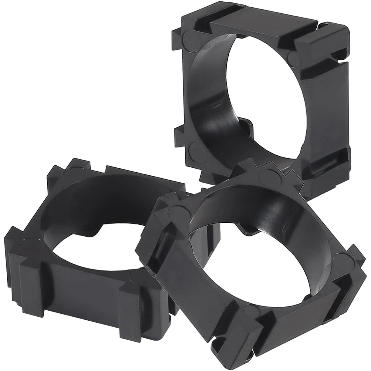 100Pcs 18650 Lithium Battery Holder, Plastic Battery Pack Bracket Cylindrical Cell Battery Stand Cell Spacer for DIY Fixed Batte Techelectronicx