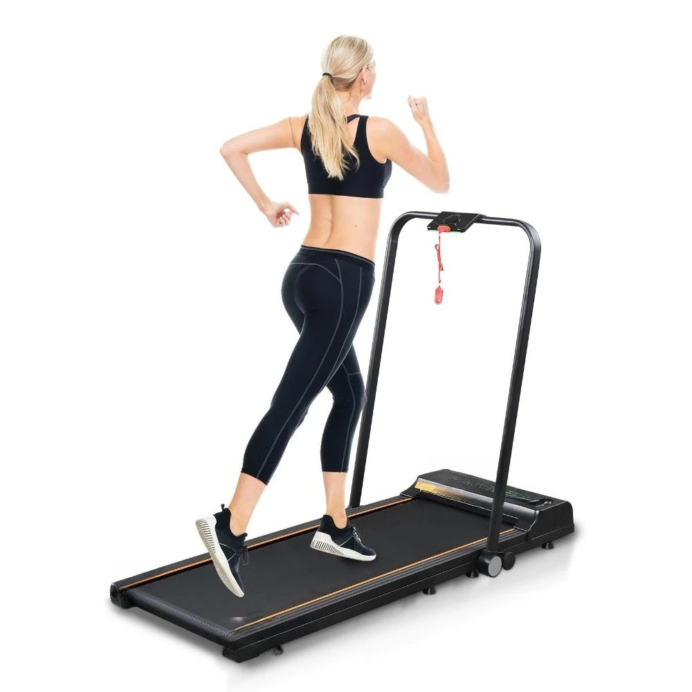 Folding Electric Treadmill Portable Running Treadmill with LCD Display 2.25 HP TechElect