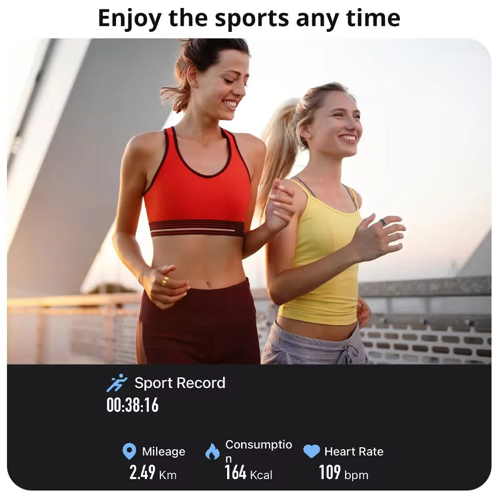 [2024] R06 Smart Ring Men Women Heart Rate and Blood Oxygen Monitor IP68 5ATM Waterproof Multi-sport Mode Health monitoring Ring Techelectronicx