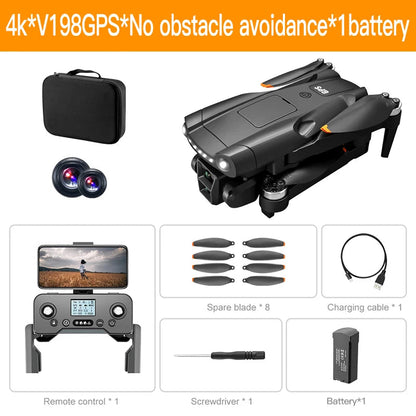 Xiaomi Mijia V198GPS MAX Drone 8K Professional Brushless Motor Laser Obstacle Avoidance Foldable Quadcopter Aerial Optical RCToy Techelectronicx