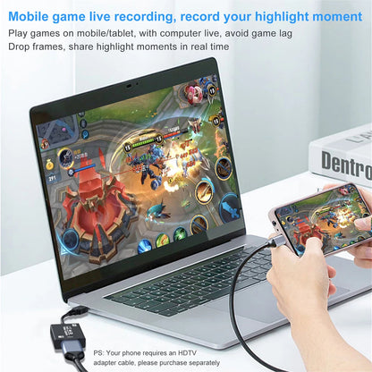 ZOERAX HDMI TO USB 3.0 Capture Card 4K Input/1080P 60Hz Recording Compatible with Windows/Mac/Linux, HD video capture Techelectronicx