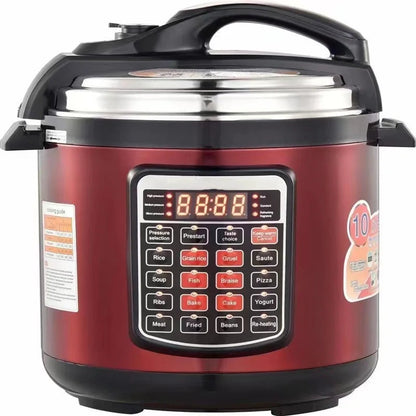 Rice Cooker 8L 220V English Button Multi-function Touch Electric Pressure Cooker Fully Automatic Cooking Pot Kitchen Appliances Techelectronicx