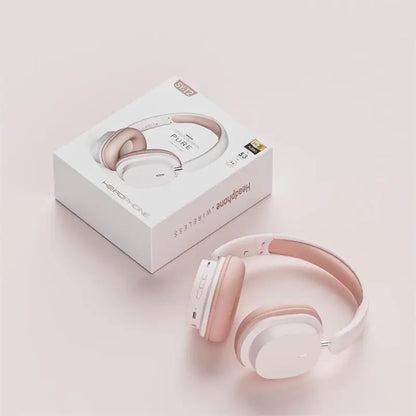 Head Mounted Wireless Earphones Foldable Bluetooth Earphones Built Microphone Earphones Audio Noise Cancelling Earphones - TechElect