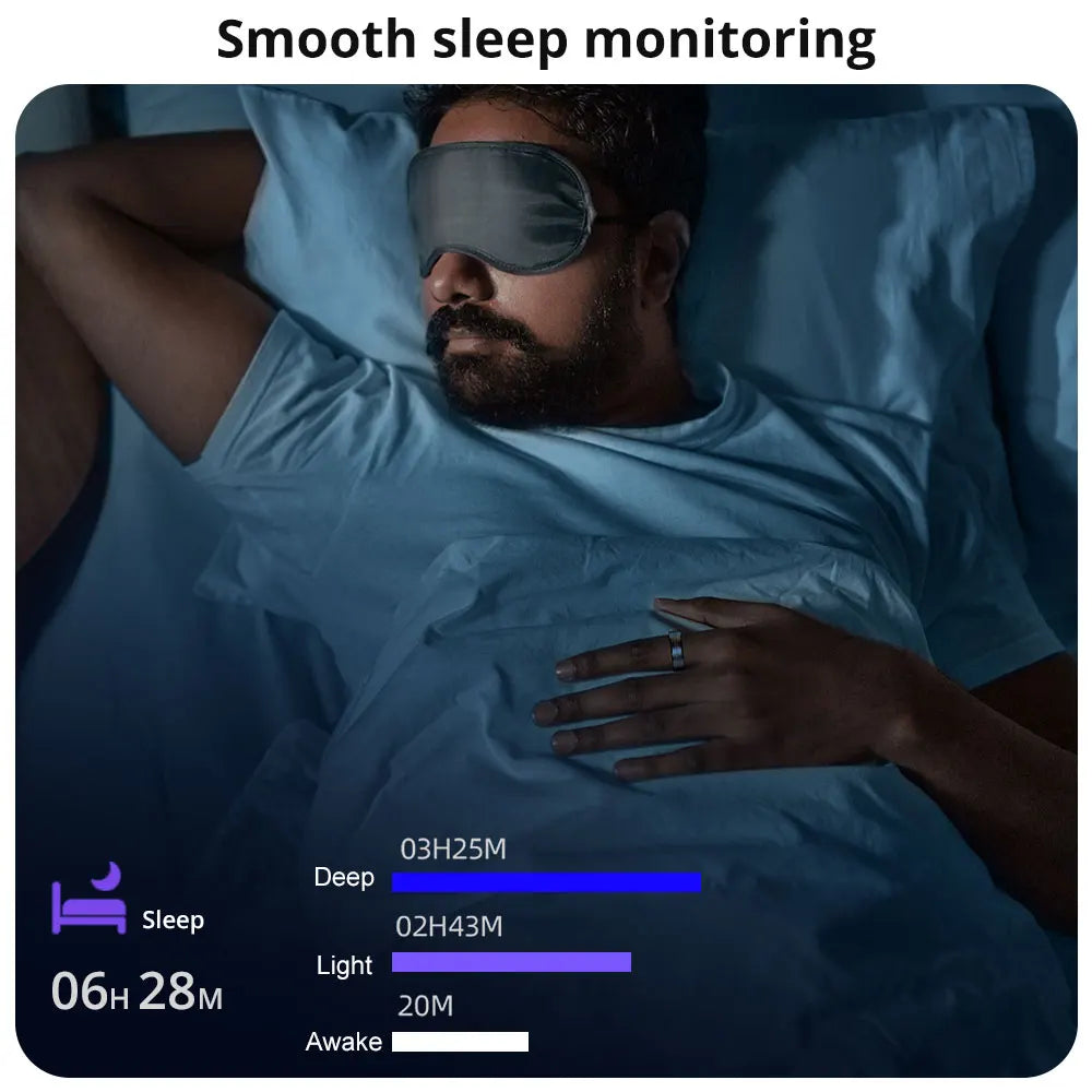 [2024] COLMI R06 Smart Ring Men Women, Heart Rate and Blood Oxygen Monitor, IP68 & 5ATM Waterproof, Multi-sport Mode Techelectronicx