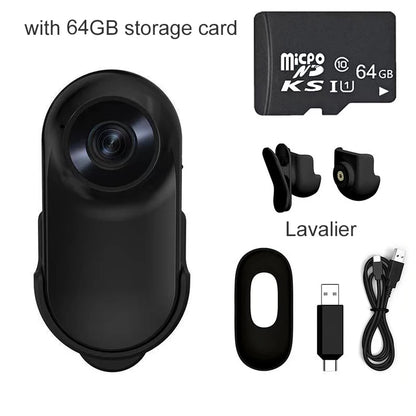 1080P Action Camera 1080P Portable Versatile Mount Anywhere for Travel Pets Ride Sport Vlog Mini Wireless Camera with Carry box Tech Electronics