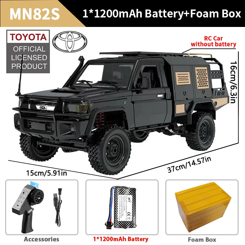 ZWN MN82 MN82S LC79 1/12 Full Scale RC Pickup Short Truck 4WD Remote Control Climbing Off-road Car Toys for Kids Christmas Gifts Techelectronicx