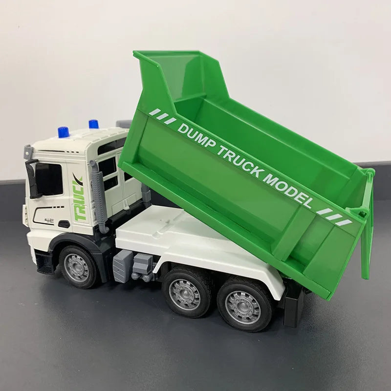 11 Channels Alloy Remote Control Garbage Truck Toys for Kids Simulation Sanitation Dump Truck Model RC Car Boys Birthday Gifts Techelectronicx
