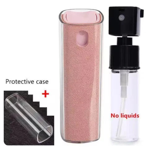 2 in 1 Microfiber Screen Cleaner Spray Bottle Mobile Phone Tablet Computer Microfiber Cloth Cleaning Wipes For iPhone Samsung Mi TechElect