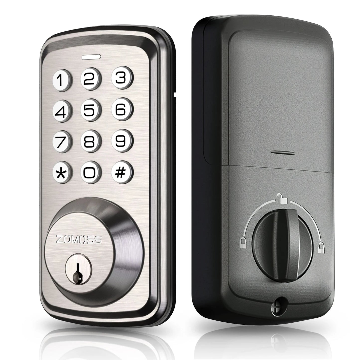 ZOMOSS Smart Keypad Door Lock,Digital Code Keyless Entry With Anti-Peeking Password, Auto Lock, And Easy Installation Techelectronicx