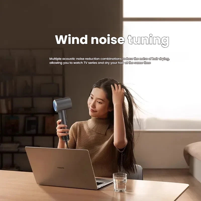 XIAOMI High Speed Hair Dryer H501 Negative Ion Hair Care 110000 Rpm Dry 220V CN Version (With EU Adapter) 62m/s wind speed TechElect