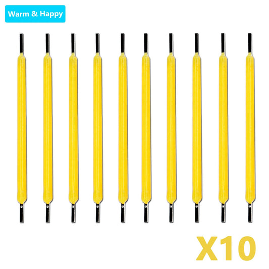 10pcs Edison Bulb LED Filament Lamp Parts 38mm DC3V DC12V LED Bead Incandescent Light Accessories Diode for holiday lighting DIY Techelectronicx