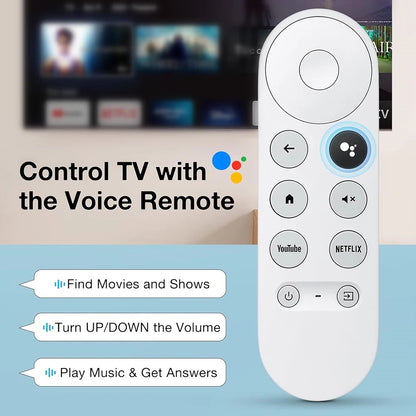 (Remote ONLY)G9N9N Replacement Voice Remote Control for Google Chromecast 4k Snow Streaming Media Player TechElect
