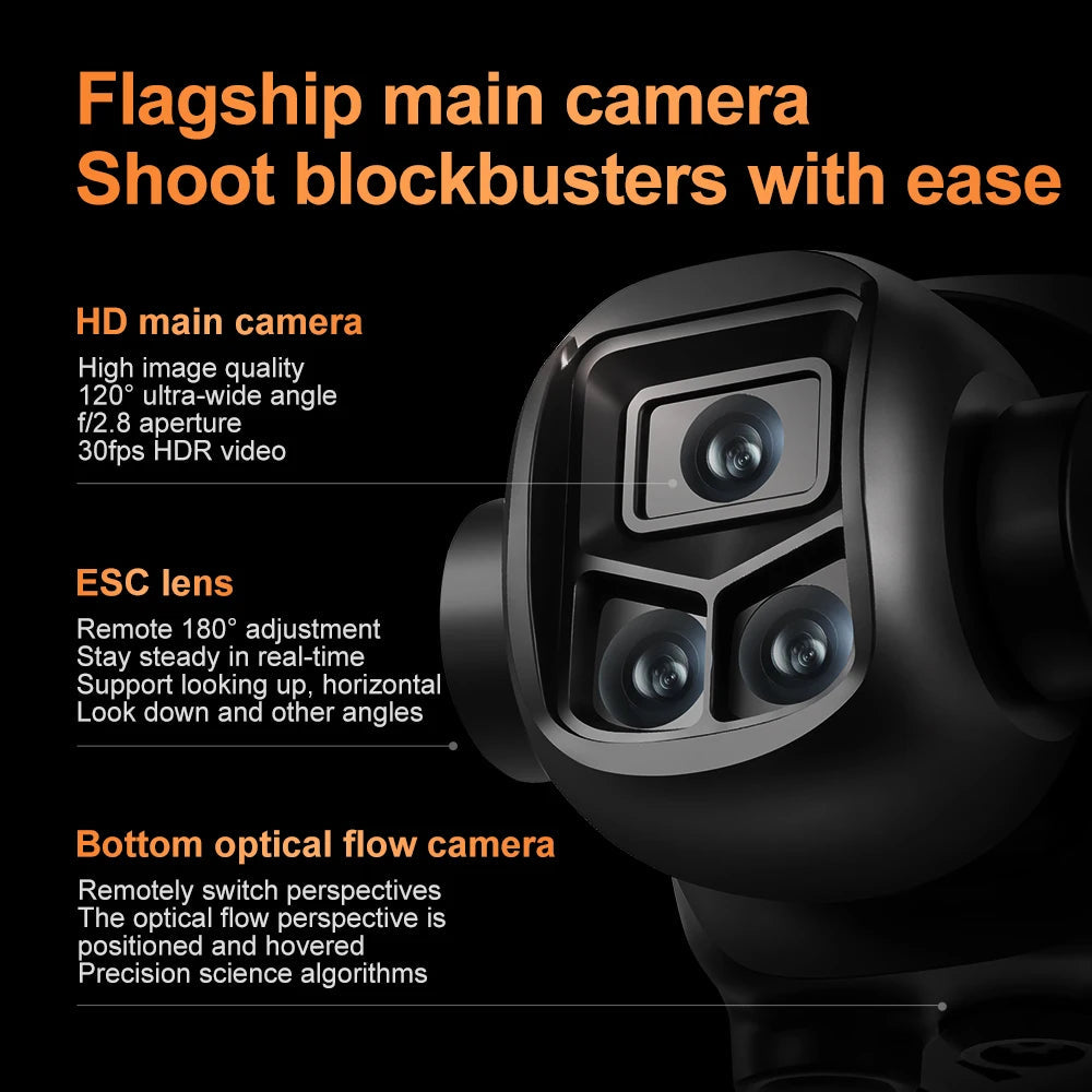 Xiaomi V988 Drone 4K Professional 8K HD Camera 360° Obstacle Avoidance Brushless GPS Quadcopter FPV RC Dron Toy with Big Screen TechElect