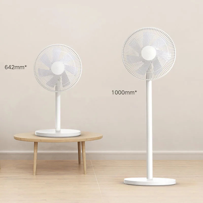 XIAOMI MIJIA Floor Fan,7 Blade,Adjustable wide-angle 90°,Home Fan For Living room,Support Connect MI HOME APP Wired Fan Techelectronicx