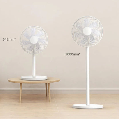 XIAOMI MIJIA Floor Fan,7 Blade,Adjustable wide-angle 90°,Home Fan For Living room,Support Connect MI HOME APP Wired Fan Techelectronicx