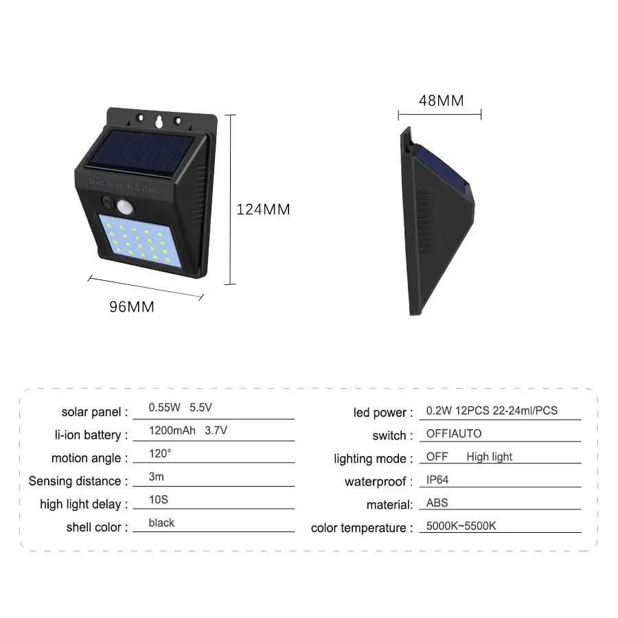 1/4pcs Solar Wall Light Outdoor Motion Sensor Night Light 20LEDs IP65 Waterproof For Garden Doorway Outdoor Lighting Street Lamp TechElect