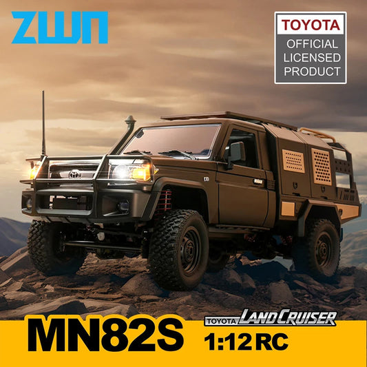 ZWN MN82 MN82S LC79 1/12 Full Scale RC Pickup Short Truck 4WD Remote Control Climbing Off-road Car Toys for Kids Christmas Gifts Techelectronicx