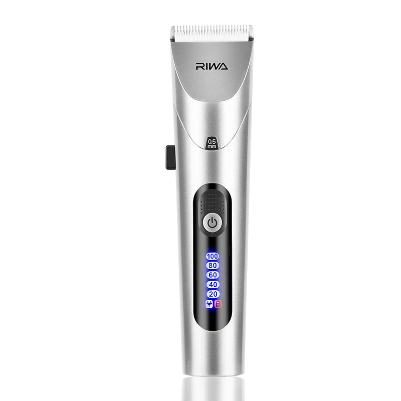 Youpin RIWA Hair Clipper Professional Electric Trimmer For Men With LED Screen Washable Rechargeable Men Strong Power Steel Head Techtronicx