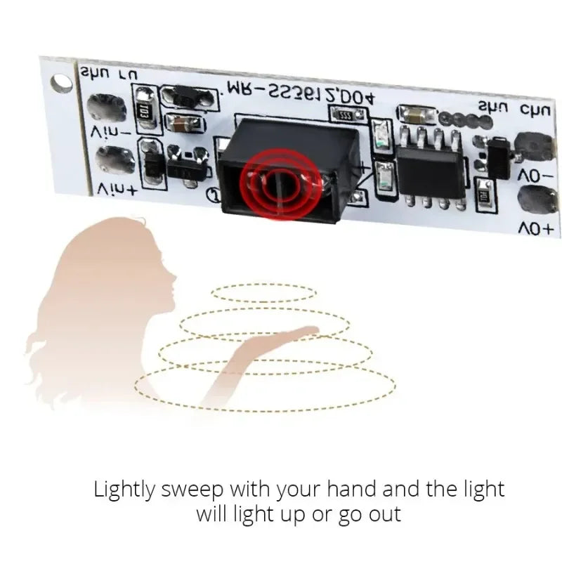 XIKCU Smart Switch Module Sensor Motion Detector Finger Hand Sweep Sensor DC 12V 24V 3A Maximum 36W Power Light Switches Techelectronicx