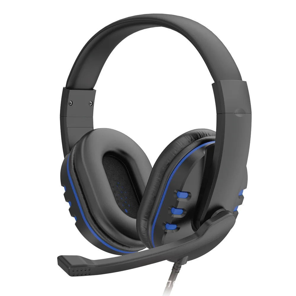 Headphones 3.5mm Wired Gaming Headset Earphones Music For PS4 Play Station 4 Game PC Chat computer With Microphone - TechElect