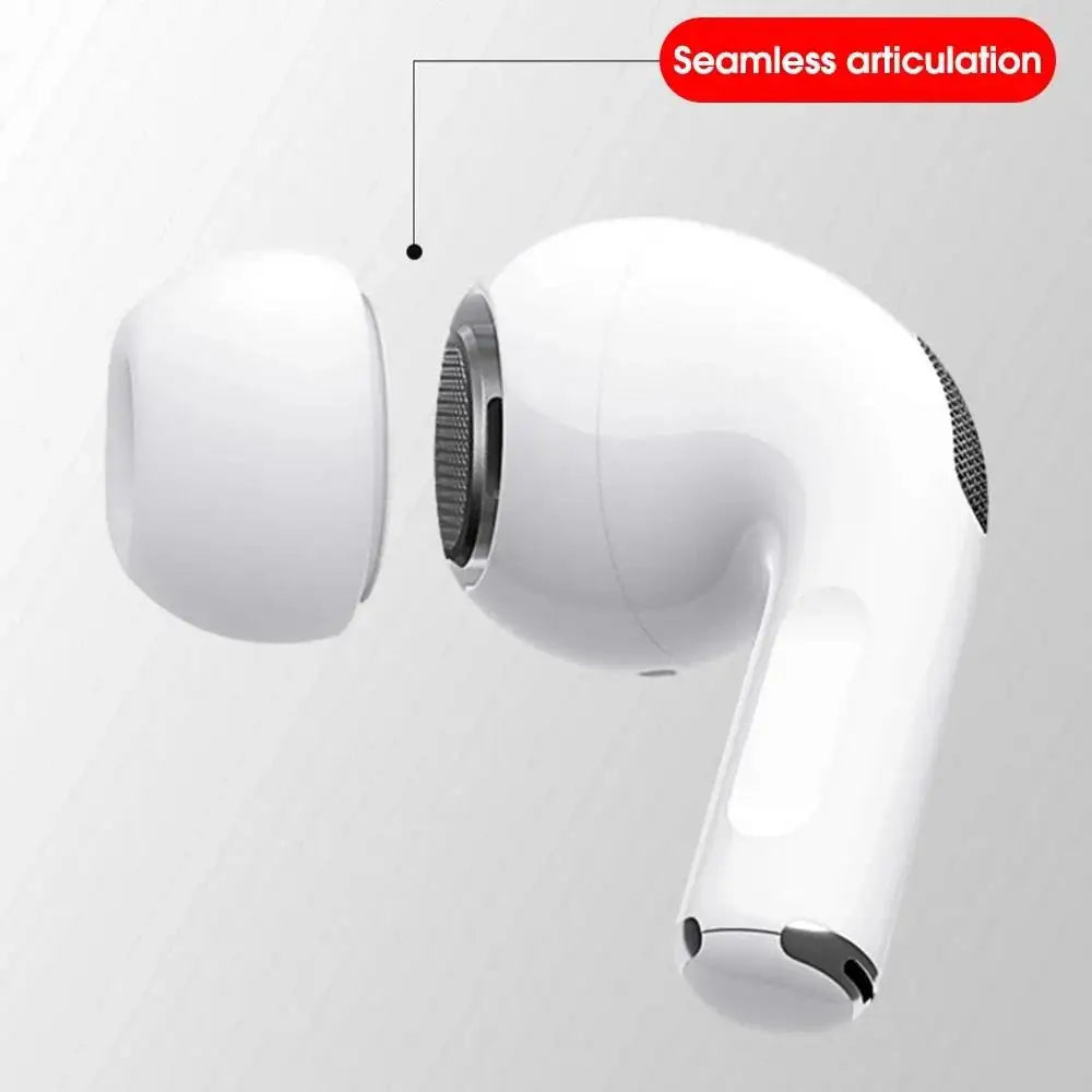 1-4 Pairs Silicone Ear Tip Cover Replacement Earbud XS/S/M/L Size Silicone Earbud Tips Covers for AirPods Pro 1st 2nd generation Techelectronicx