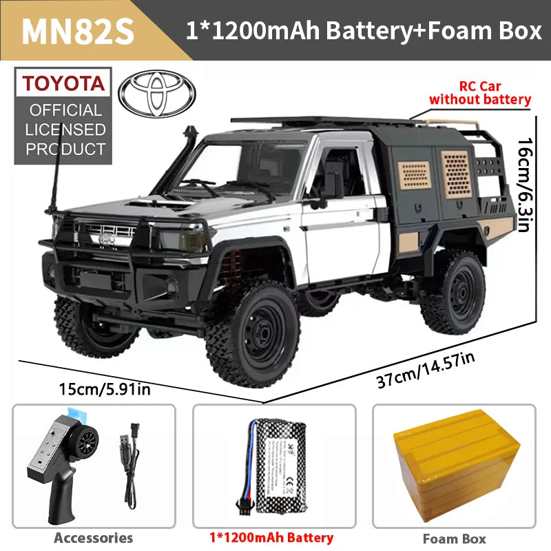 ZWN MN82 MN82S LC79 1/12 Full Scale RC Pickup Short Truck 4WD Remote Control Climbing Off-road Car Toys for Kids Christmas Gifts Techelectronicx