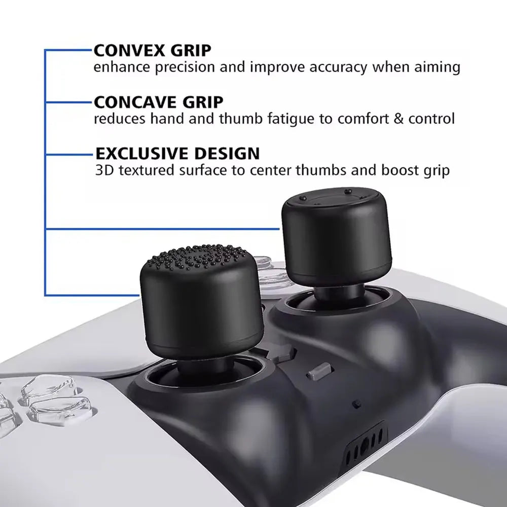 1 Set  Analog Thumb Stick Grip Cap For PS5 PS4 Xbox360 Controller Silicone Height Joystick Cover Thumb sticks Game Accessories Techelectronicx