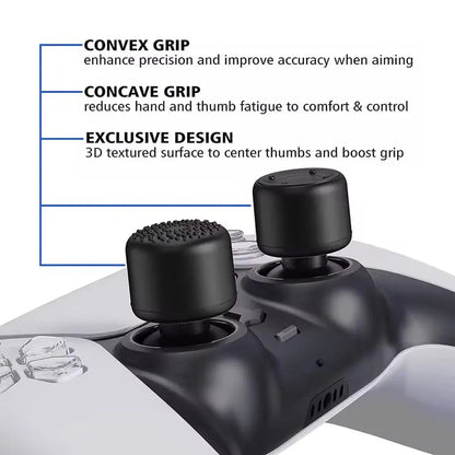 1 Set  Analog Thumb Stick Grip Cap For PS5 PS4 Xbox360 Controller Silicone Height Joystick Cover Thumb sticks Game Accessories Techelectronicx