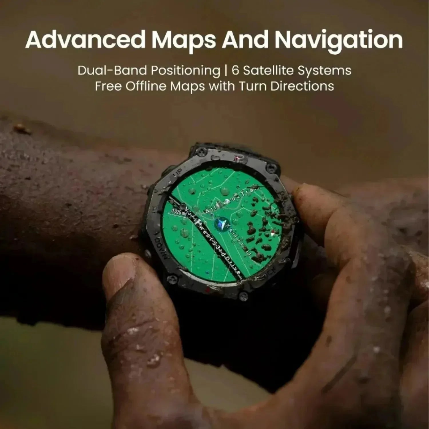 Xiaomi T-Rex 3 For Amazfit New Military gps smartwatc Built-in Compass Altimeter 10ATM Waterproof Sports Smartwatch Men Women TechElect