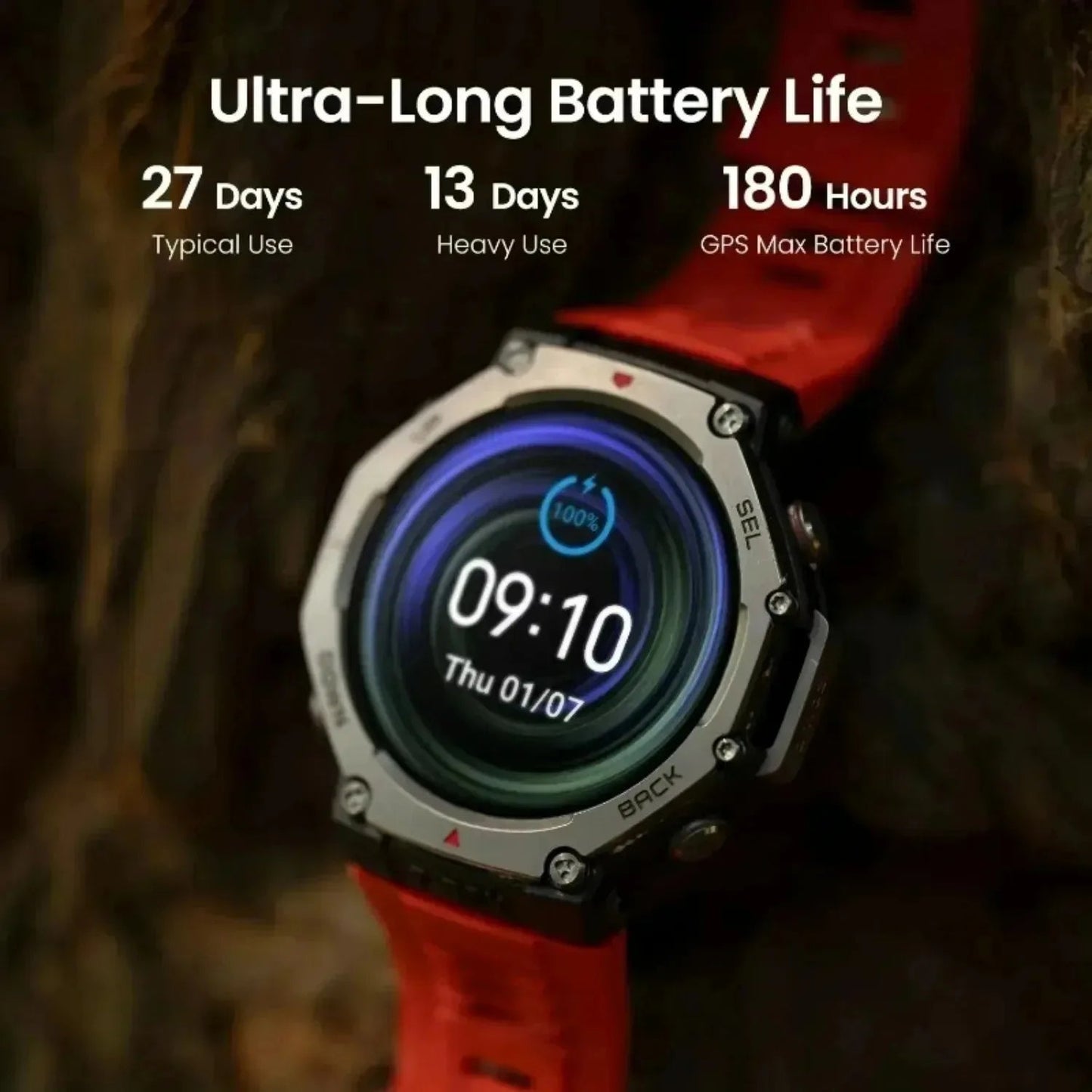 Xiaomi T-Rex 3 For Amazfit New Military gps smartwatc Built-in Compass Altimeter 10ATM Waterproof Sports Smartwatch Men Women TechElect