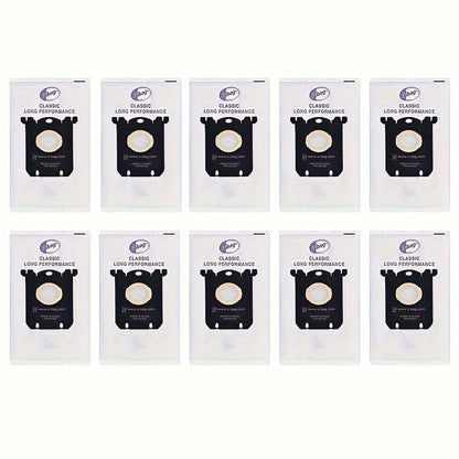 10-Pack Classic Long Performance S-Bag Vacuum Bags Compatible with Electrolux EL200F, EL4100, EL4200, EL6985, EL7000, EL8500 Ser Techelectronicx