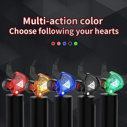 3.5mm Cable Wired Earphones QKZ AK6 HiFi Sound Quality Earphone With Wire Gaming Headset Gamer Headphones Bass Cheap Sale Earbud - TechElect
