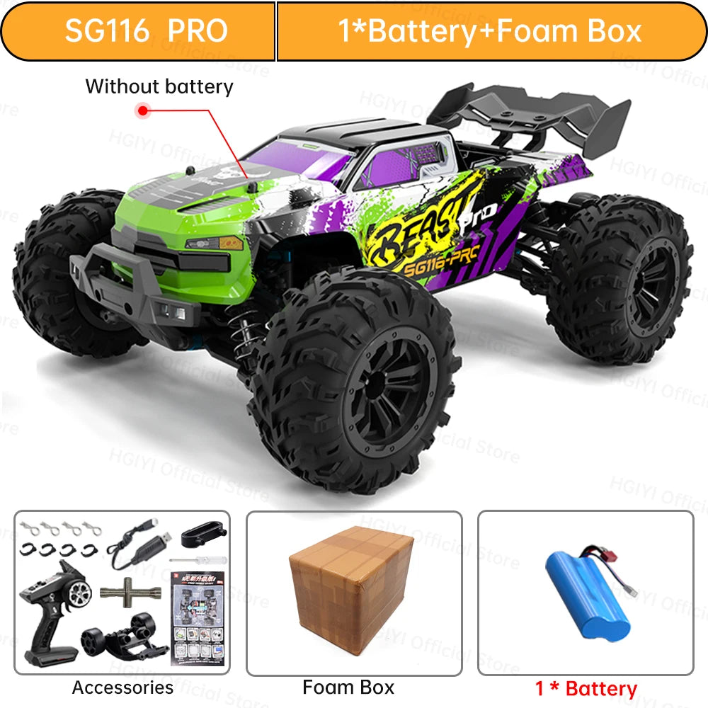 ZLL SG116 MAX/PRO 1:16 High Speed Drift Racing 80KM/H Or 40KM/H Brushless Motor 4WD RC Car Off Road Car Toys for For Kid Gift Techelectronicx