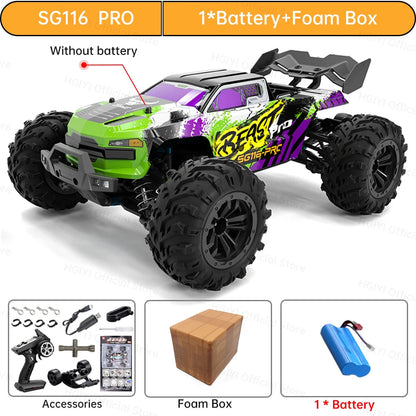ZLL SG116 MAX/PRO 1:16 High Speed Drift Racing 80KM/H Or 40KM/H Brushless Motor 4WD RC Car Off Road Car Toys for For Kid Gift Techelectronicx