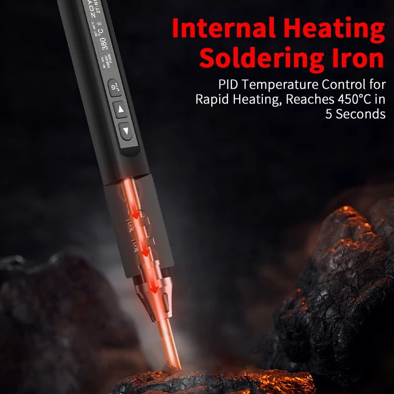 ZOYI  Smart Soldering iron 96W ZT-N1 Electrician portable constant temperature welding pen for home maintenance welding Techelectronicx