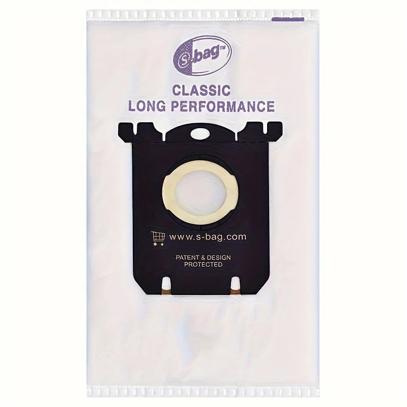 10-Pack Classic Long Performance S-Bag Vacuum Bags Compatible with Electrolux EL200F, EL4100, EL4200, EL6985, EL7000, EL8500 Ser Techelectronicx