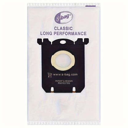 10-Pack Classic Long Performance S-Bag Vacuum Bags Compatible with Electrolux EL200F, EL4100, EL4200, EL6985, EL7000, EL8500 Ser Techelectronicx