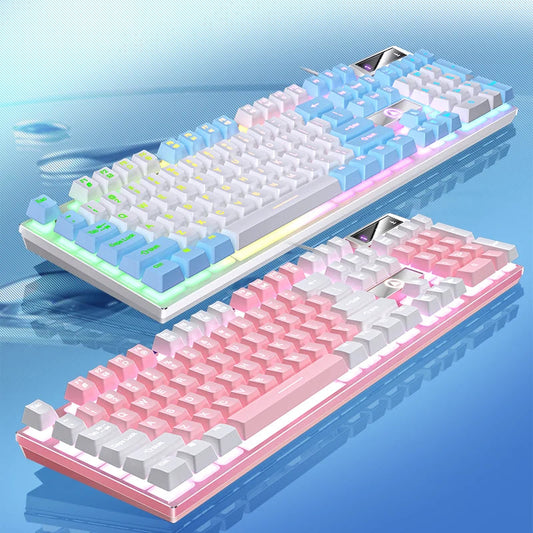 YINDIAO Keyboard Gaming Wired Laptop Desktops PC Computer Office Accessories Low Profile Gamer Keyboards With Numpad Techelectronicx
