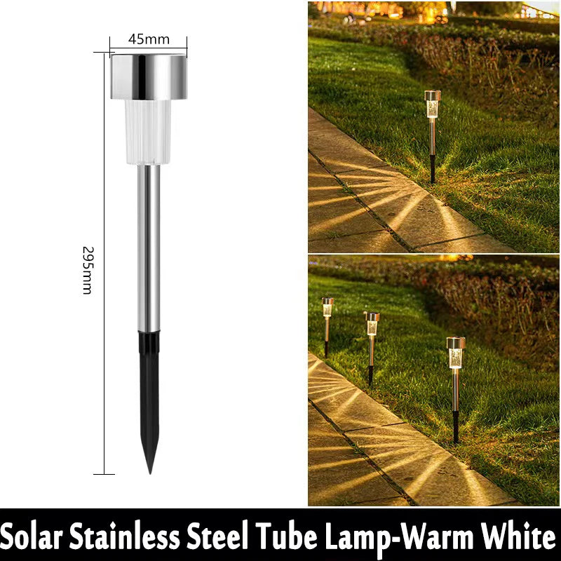 10Pack Solar Outdoor Lights Garden Lantern Solar Powered Lamp Waterproof Landscape Lighting Pathway Yard Lawn Garden Decoration Techelectronicx