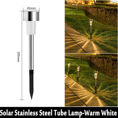 10Pack Solar Outdoor Lights Garden Lantern Solar Powered Lamp Waterproof Landscape Lighting Pathway Yard Lawn Garden Decoration Techelectronicx
