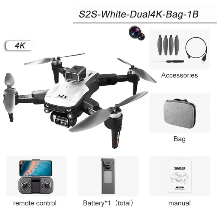 Xiaomi S2S Drone 8K 5G GPS HD Aerial Photography Dual-Camera Omnidirectional Obstacle Brushless Avoidance Quadcopter Toys Techelectronicx