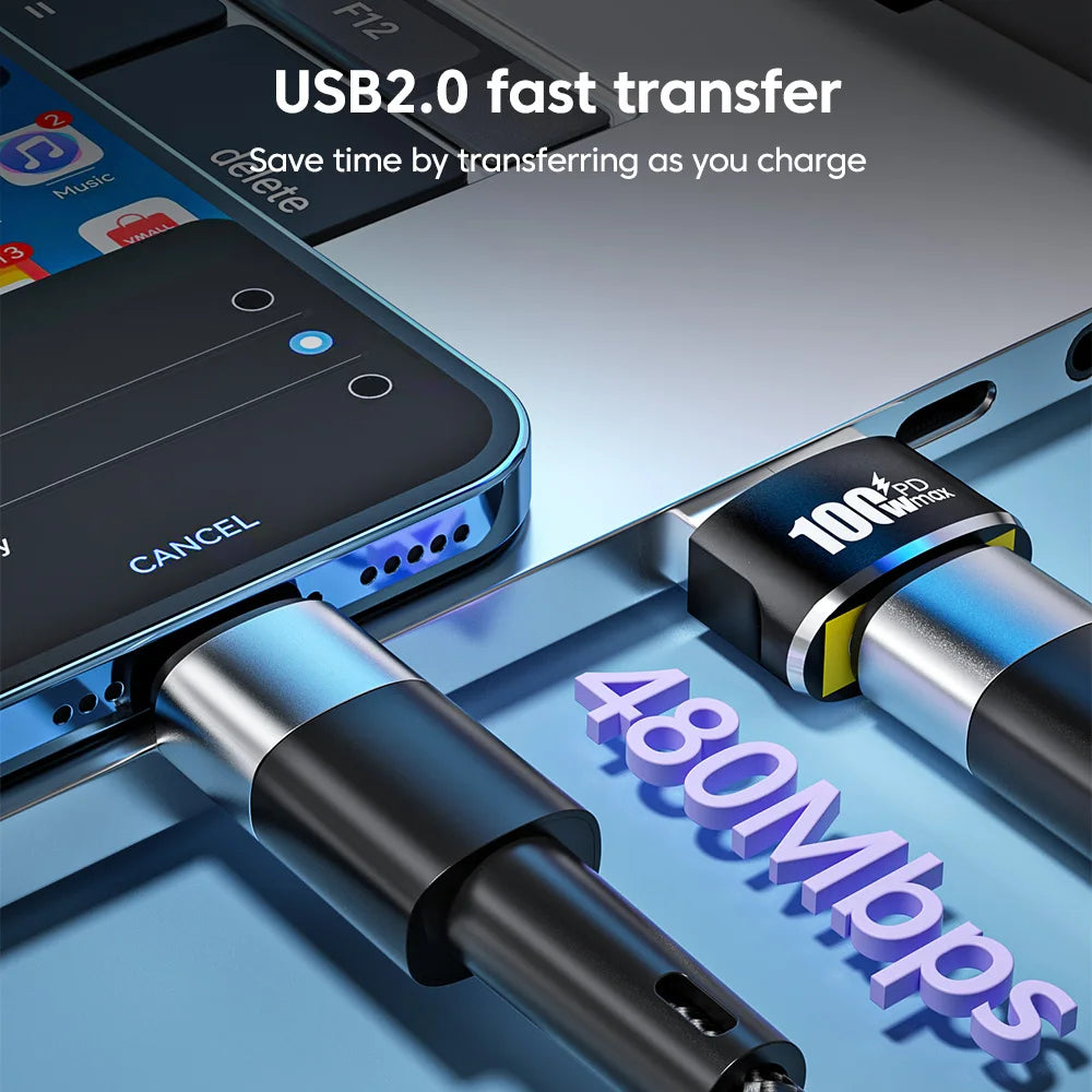 1/2/5Pcs USB To Type C OTG Adapter USB USB-C Female To USB Male PD100W Fast Charging OTG Connector For PC Macbook Samsung Xiaomi TechElect