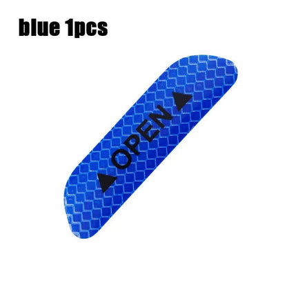 1/4PCS Car Door Reflective Sticker Safety Opening Warning Reflective Tape Car Accessories Interior Exterior Reflector Techelectronicx