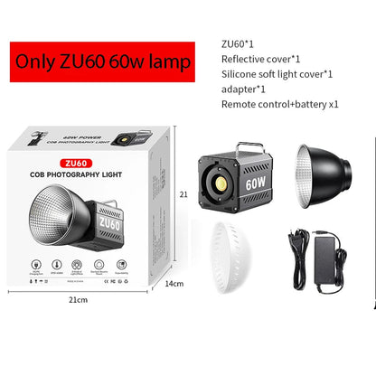 ZU80/ZU60 Photo Studio Light COB Bi-Color 2500-8500K CRI≥95 TLCI≥97 With Diffuser LED Video Lights Fill Lighting Techelectronicx